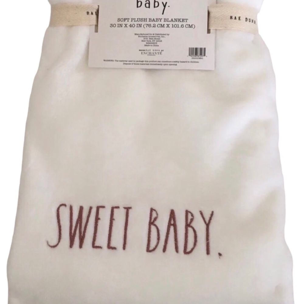 Rae Dunn “Sweet Baby” Blanket - Picture 8 of 8